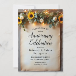 Rustika möten under den gyllene timmen inbjudningar