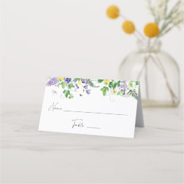 Rustika nartsissflisor och vildblommor Platskort Placeringskort