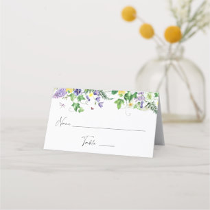 Rustika nartsissflisor och vildblommor Platskort Placeringskort