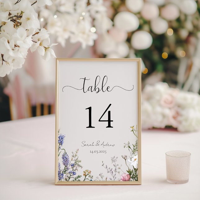 Rustika Nummer för Bröllopsbord Bordsnummer (Skapare uppladdad)