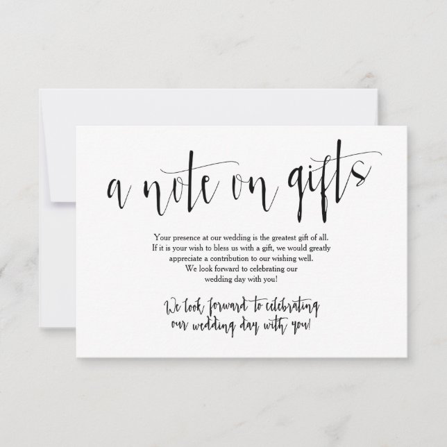 Rustika presentkort för bröllop inbjudningar (Framsida)