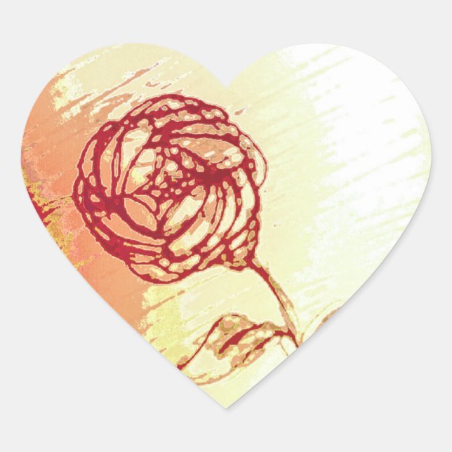 Rustika Rosa Klistermärken (Framsida)