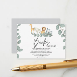 Rustika Safari Vilda Djur Böcker för Baby Bibliote Tilläggskort