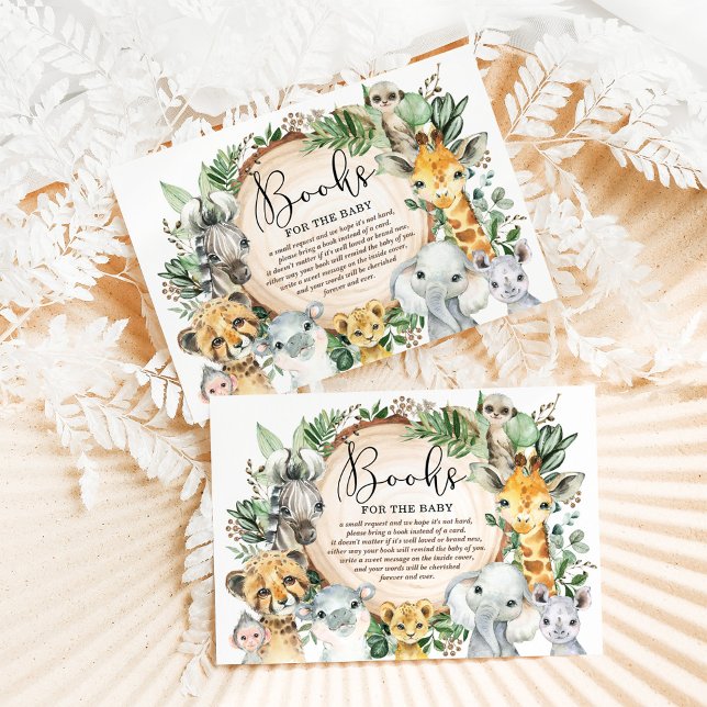 Rustika Safari Vilda Djur Böcker för Baby Bibliote Tilläggskort (Skapare uppladdad)