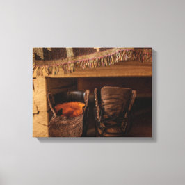 Rustika skor bild på canvas
