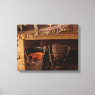 Rustika skor bild på canvas