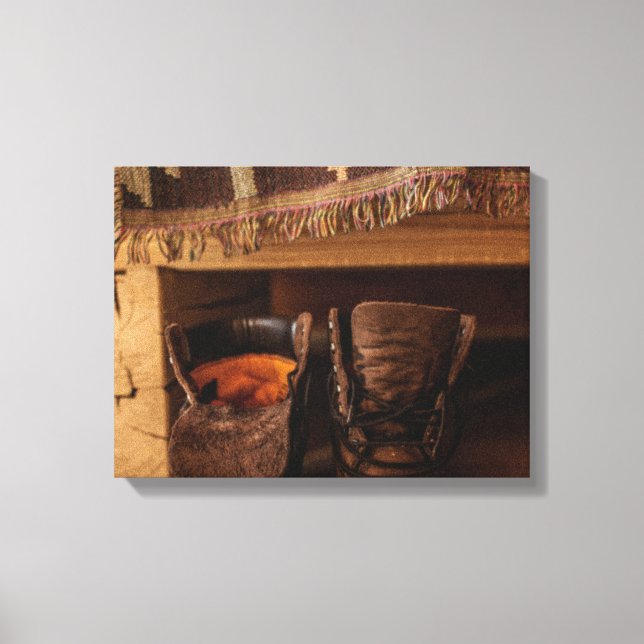 Rustika skor bild på canvas (Framsida)