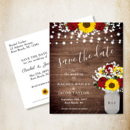 Rustika Solrosor Rosor Lykta Spara Datum Vykort