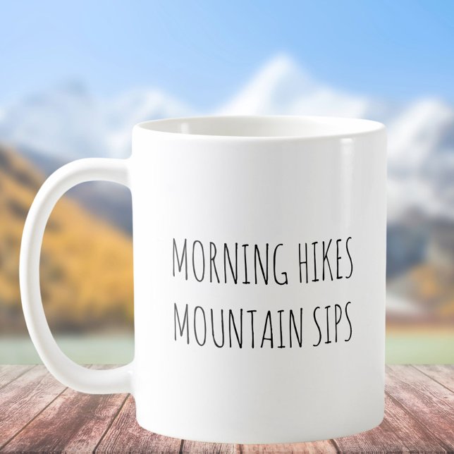 Rustika Söta Morgonvandringar Puns Skämt Roligt Ci Kaffemugg (In situ)