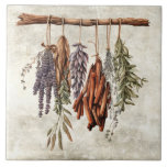 Rustika torkade Örter<br><div class="desc">Rustic faux struktur-bakgrund med torkande örter hängande på gren. Lavendel,  säd,  basil med andra örter. Perfekt för Fransken eller studenstallet i land.</div>