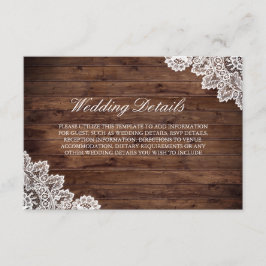 Rustika Trähyddiga Bröllopsdetaljer Inbjudningar