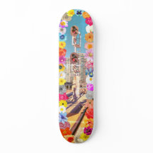 Rustika Urbana Blommor Skateboard