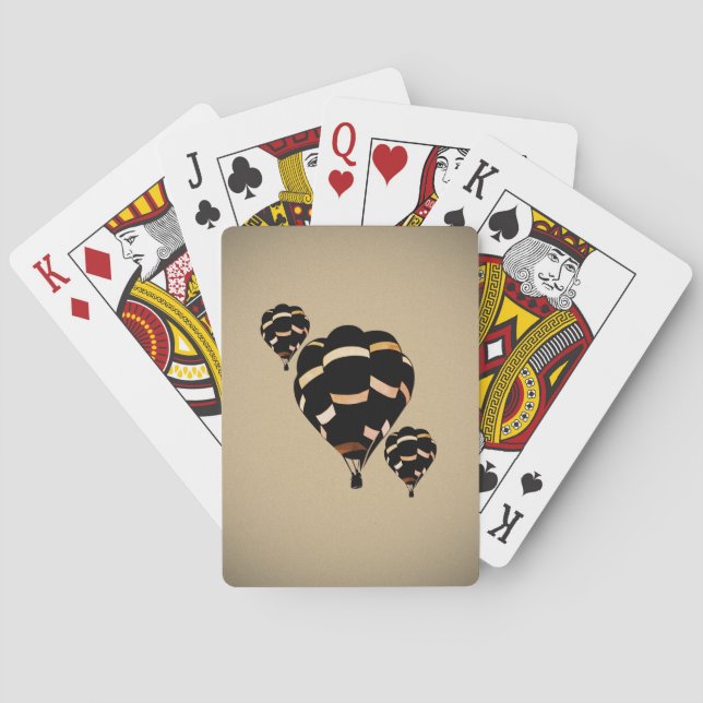 Rustika varmluftsballonger casinokort (Baksidan)