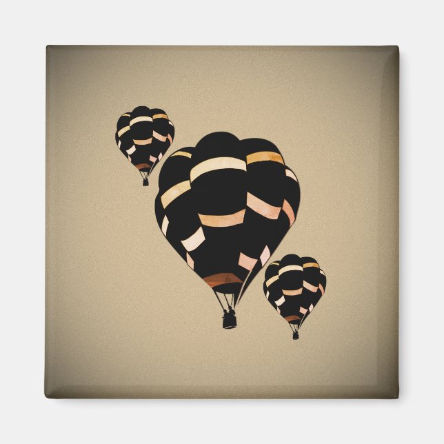 Rustika varmluftsballonger magnet (Framsidan)