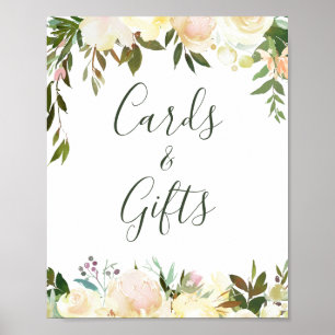 Rustika Växter Blommor Kort och Presentkort Skylt