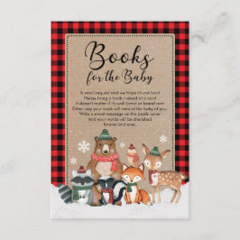 Rustika vinter skogs djur-böcker för bebisar tilläggskort