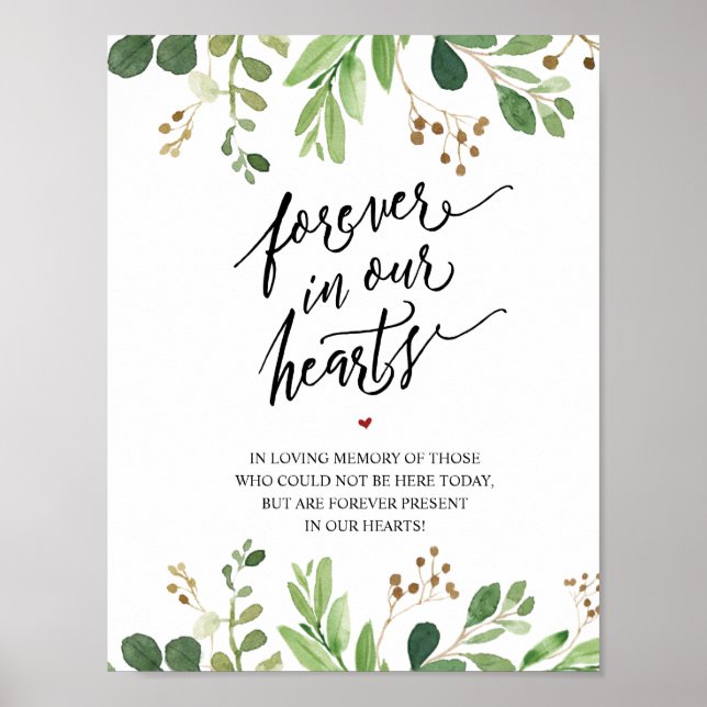 Rustikalltid i våra hjärtan minnestavla poster (Framsidan)