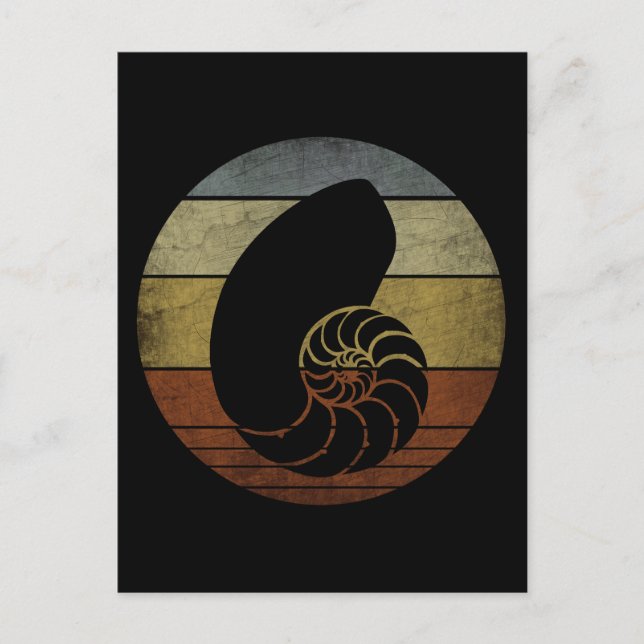 RUSTIKT ANTIKT NAUTILUS VYKORT (Framsida)