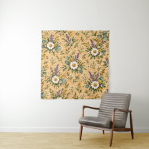 Rustikt botaniskt vildblomma trä blommönster