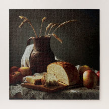 Rustikt bröd & frukt | Stilleben Pussel