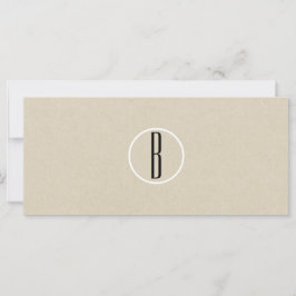 Rustikt Brunt Kraftpapper Företagspresentkort