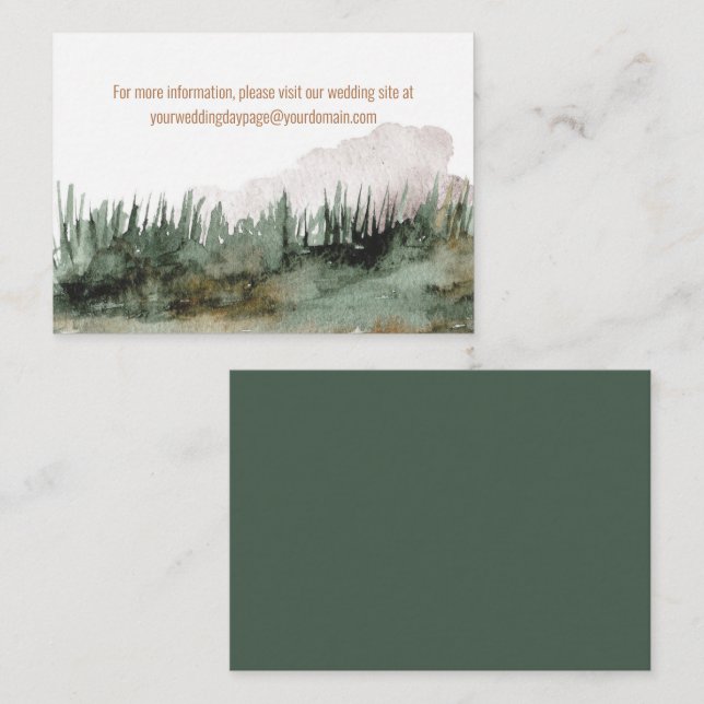 Rustikt fjällandskap Besök vår hemsida  Tilläggskort (Fram/baksida)