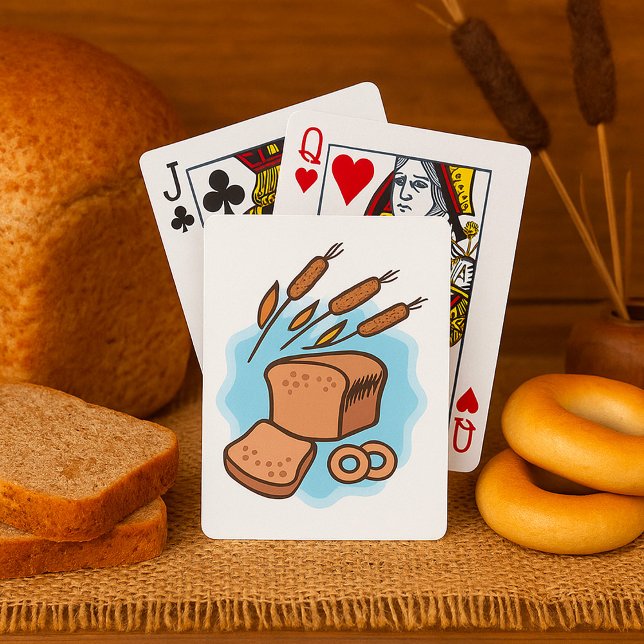 Rustikt fullkornsbröd Bondkök Mat Casinokort (Skapare uppladdad)