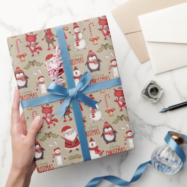 Rustikt kraft julklappspapper presentpapper (Gifting)