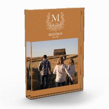 Rustikt monogram 	Kopparpersonligt initial 