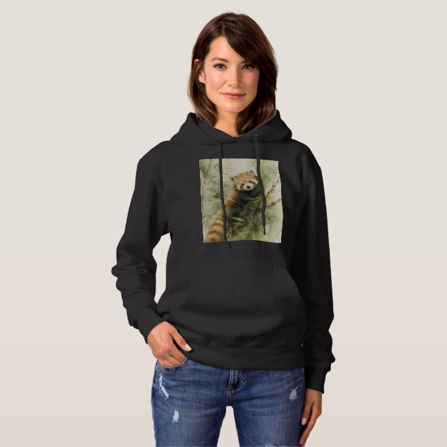 Rustikt Röd Panda-karaktär T Shirt (Hel framsida)