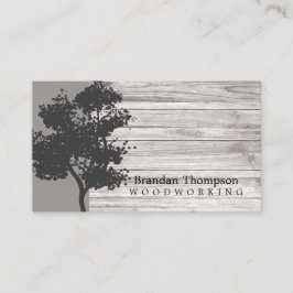 Rustikt trädträ visitkort