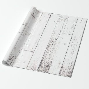 Rustikt vitt trä shabby chic lanthustruval presentpapper