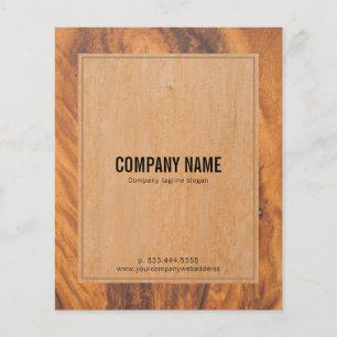 Rustin brunfaux wood struktur flygblad