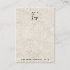 RUSTISK BENVIT STUCCO HAIR CLIP VISNING CARD VISITKORT