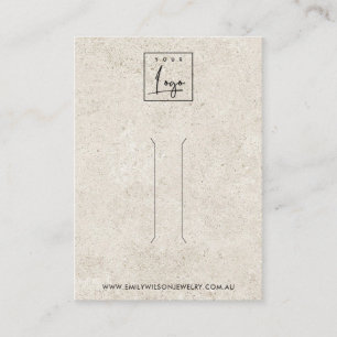 RUSTISK BENVITARE STUCCO HAIR CLIP-VISNING VISITKORT