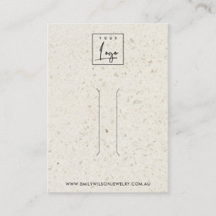 RUSTISK BENVITARE TERRAZO-HAIR CLIP-VISNING VISITKORT