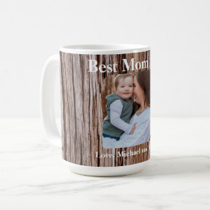 Rustisk cedarbark, naturlig träd utomhus mönster kaffemugg