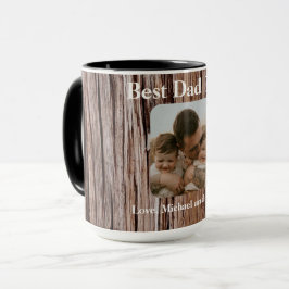 Rustisk cedarbark, naturlig träd utomhus mönster mugg