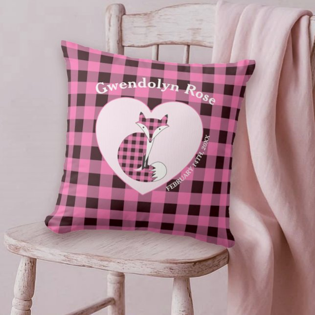 Rustisk Rosa Play Fox Baby Kudde (Skapare uppladdad)