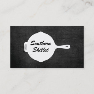 RUSTISK SKILLET LOGOTYP FÖR RESTAURANER, CATERING VISITKORT