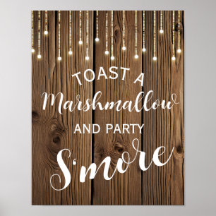 Rustisk sträng av ljus mer bröllop eller party poster