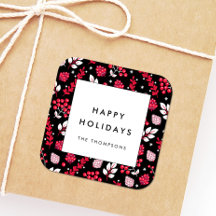 Rustisk svart och röd jul mönster