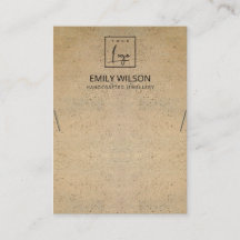 RUSTISK TERRACOTTA STRUKTUR LOGOTYP NECKLACE VISNI