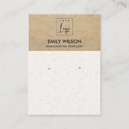 RUSTISK TERRACOTTA STRUKTUR LOGOTYP ÖKAD VISNING VISITKORT