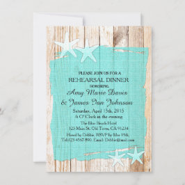 Rustisk turkos-repetitionsmiddag inbjudan tq1