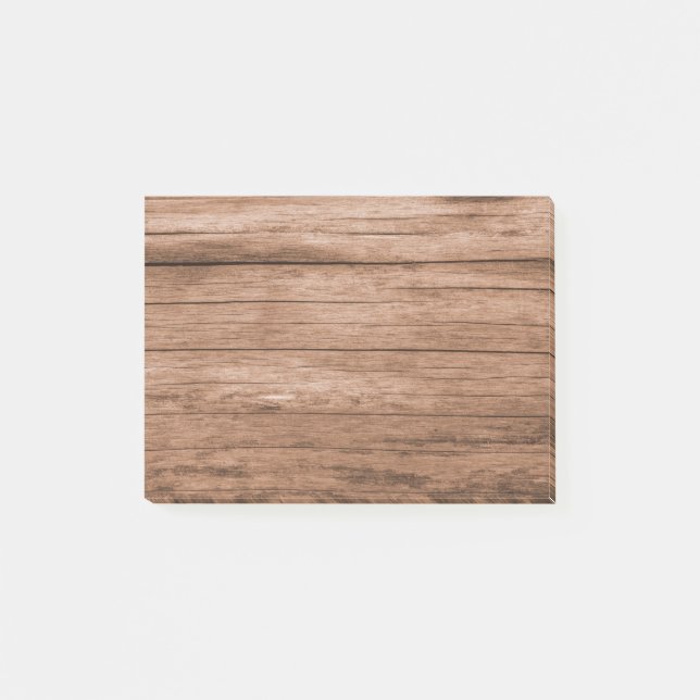 Rustiska barn Wood Brown Post-it Block (Framsida)