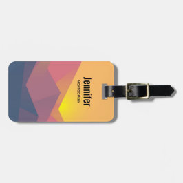 Rustiska berg Geometric Minimalist Bagagebricka