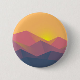 Rustiska berg Geometric Minimalist Knapp