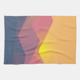 Rustiska berg Geometric Minimalist Kökshandduk