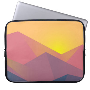 Rustiska berg Geometric Minimalist Laptop Fodral